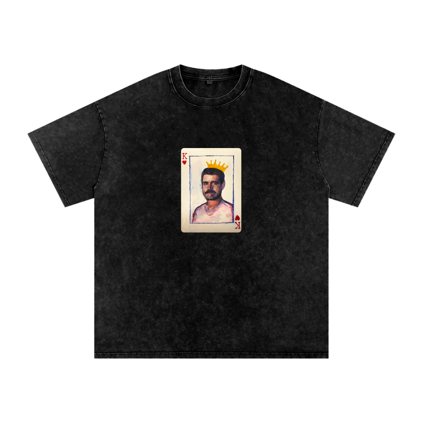 Silly King - Acid Wash Oversize T-Shirt