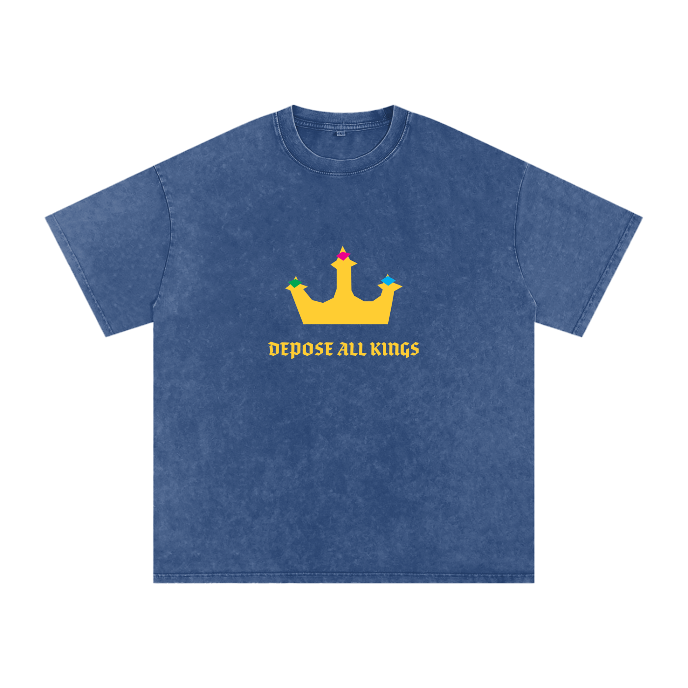 Depose All Kings - Acid Wash Oversize T-Shirt